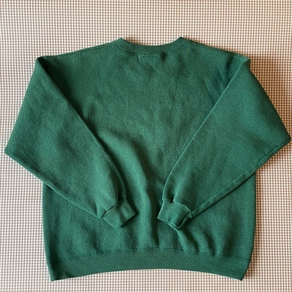 Vintage Lee Heavyweight green crewneck Eagle embroidery. Made in USA.Size medium - Picture 12 of 16